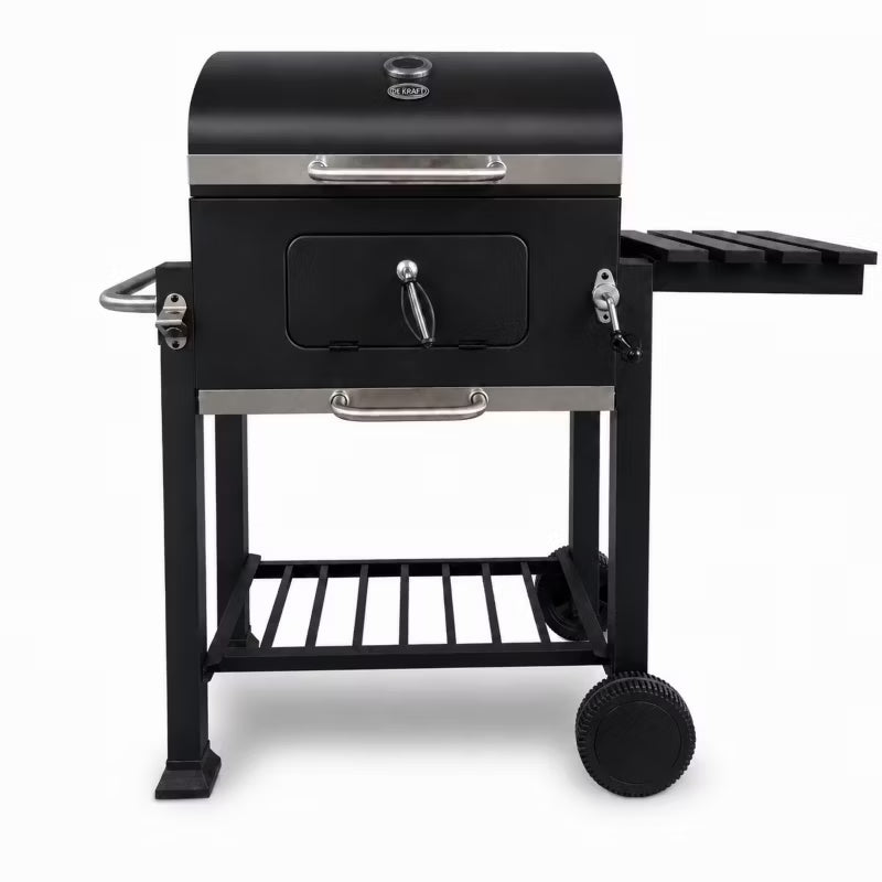 Kuglegrill Angular 113,5x50 cm Sort med Støbejernsrist