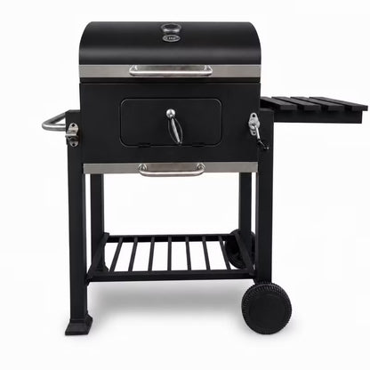 Kuglegrill Angular 113,5x50 cm Sort med Støbejernsrist