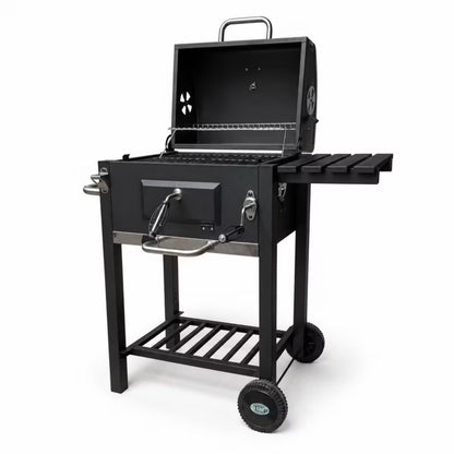 Kuglegrill Angular 91,5x50,5 cm Sort Stål