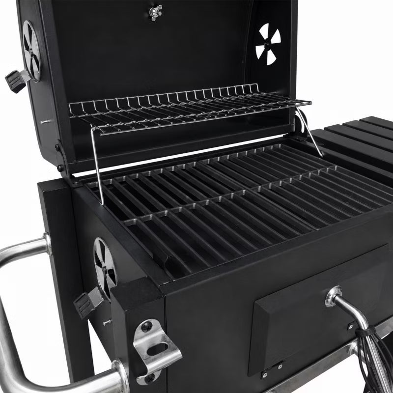 Kuglegrill Angular 91,5x50,5 cm Sort Stål