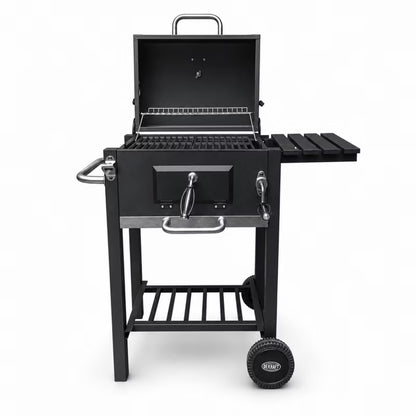 Kuglegrill Angular 91,5x50,5 cm Sort Stål
