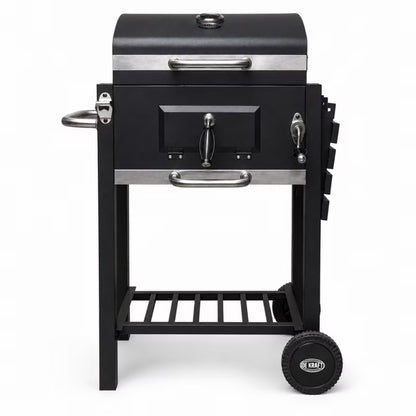 Kuglegrill Angular 91,5x50,5 cm Sort Stål