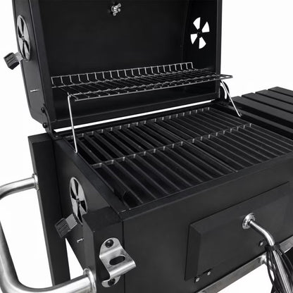 Kuglegrill Angular 91,5x50,5 cm Sort Stål