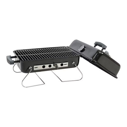 Kuglegrill Bærbar 55,5x35 cm Sort