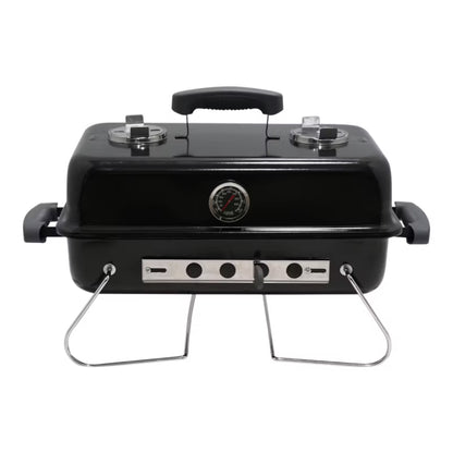 Kuglegrill Bærbar 55,5x35 cm Sort