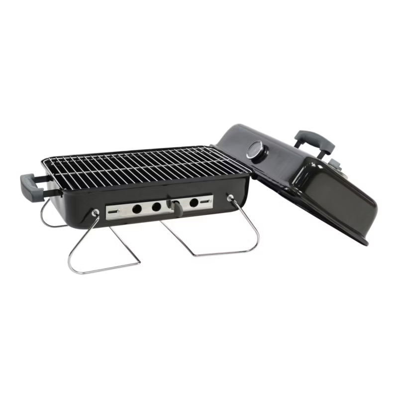 Kuglegrill Bærbar 55,5x35 cm Sort