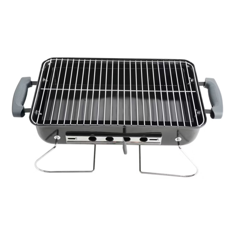 Kuglegrill Bærbar 55,5x35 cm Sort
