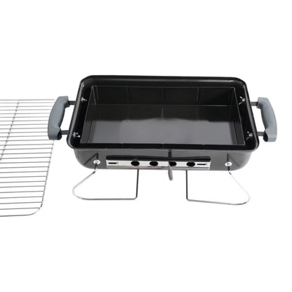 Kuglegrill Bærbar 55,5x35 cm Sort