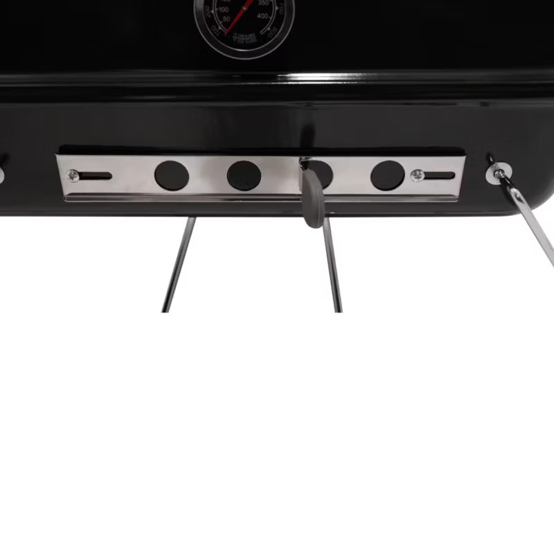 Kuglegrill Bærbar 55,5x35 cm Sort