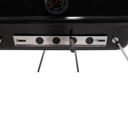 Kuglegrill Bærbar 55,5x35 cm Sort