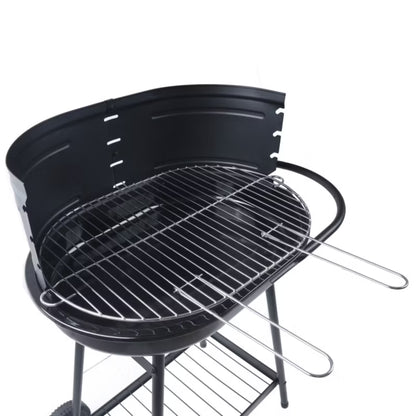 Kuglegrill Barren 82x52 cm Sort Stål