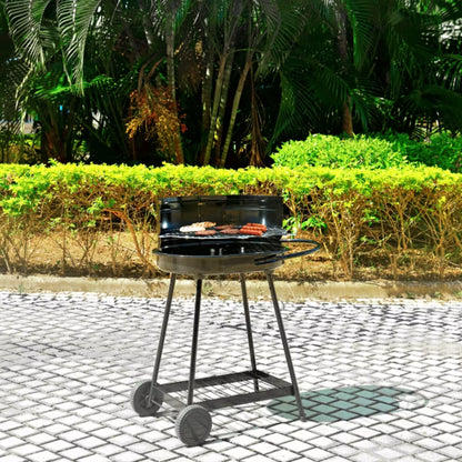 Kuglegrill Barren 82x52 cm Sort Stål