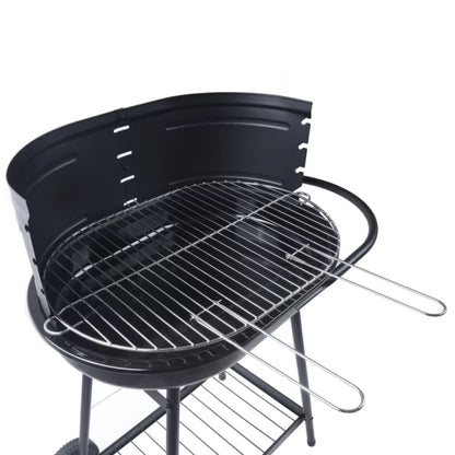 Kuglegrill Barren 82x52 cm Sort Stål