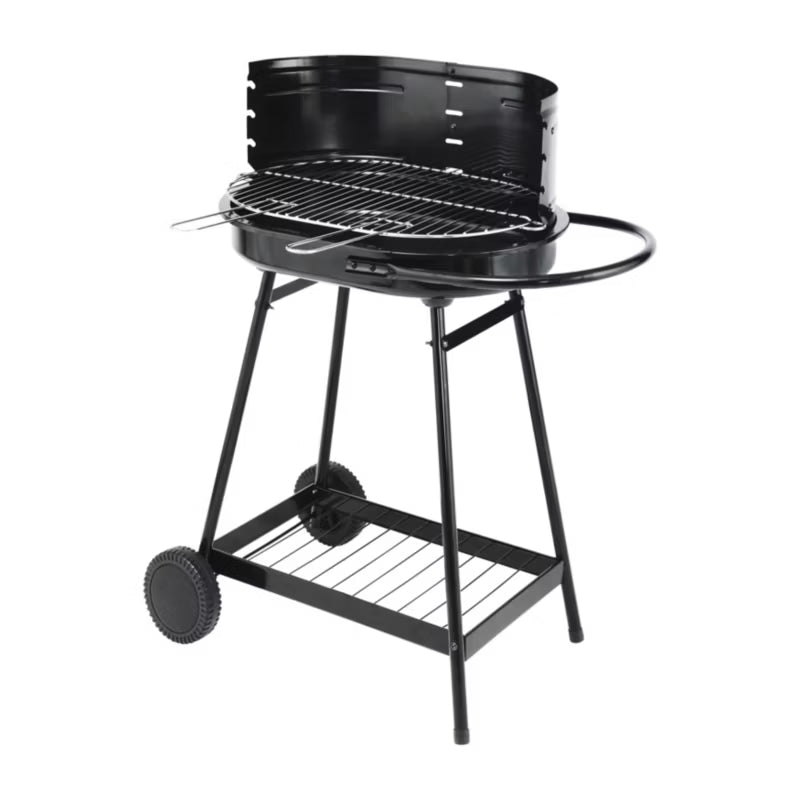 Kuglegrill Barren 82x52 cm Sort Stål