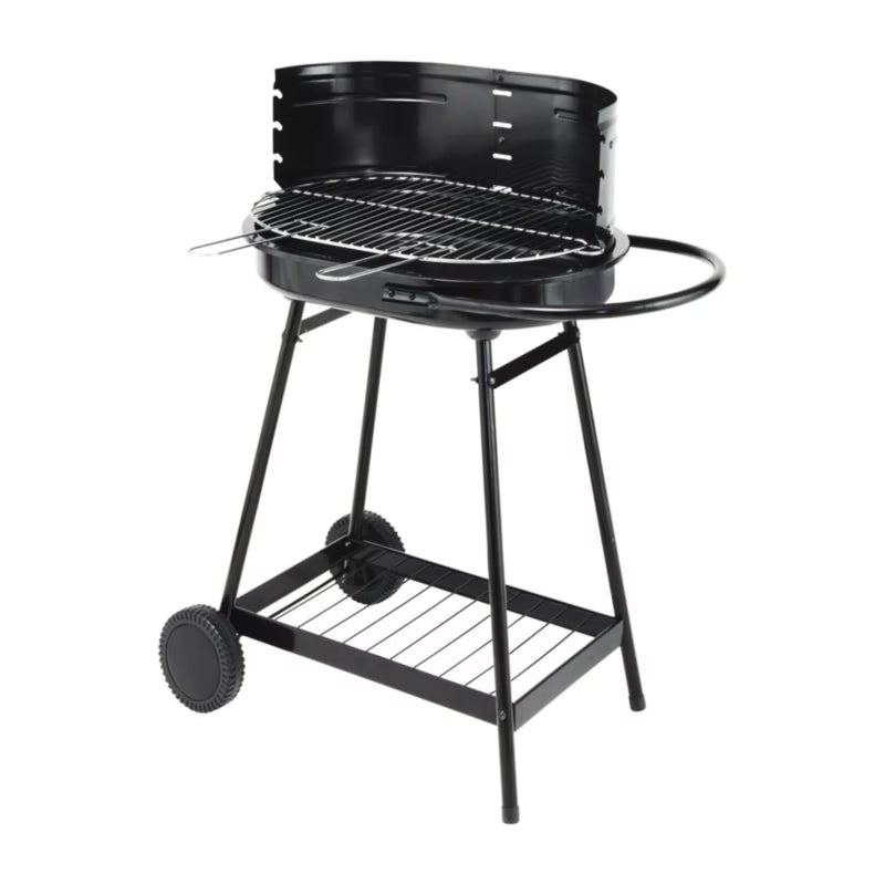 Kuglegrill Barren 82x52 cm Sort Stål