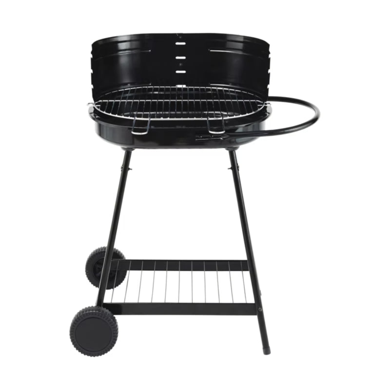 Kuglegrill Barren 82x52 cm Sort Stål