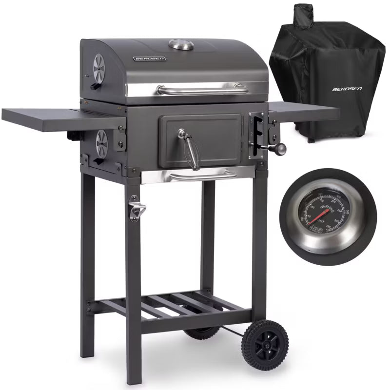 Kuglegrill BD-892 42x31,5 cm Antracit med Overtræk