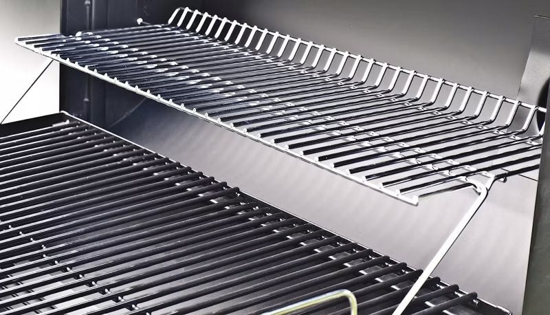 Kuglegrill Dakota 122x66 cm med Røgeovn Sort
