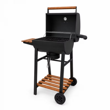 Kuglegrill DE-WD03-K COVER 82x51x117 cm Sort med Støbejernsrist