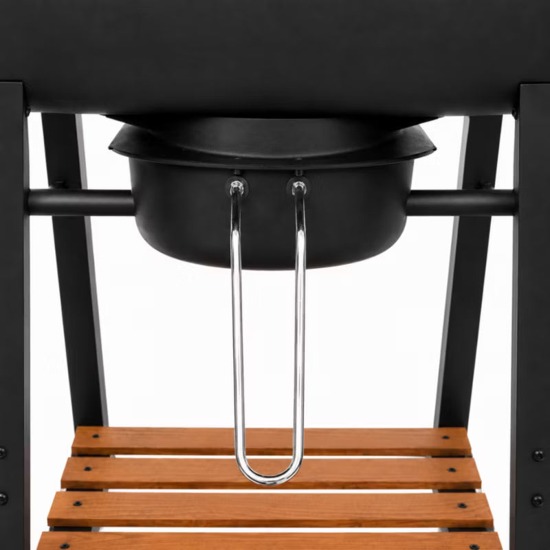 Kuglegrill DE-WD03-K COVER 82x51x117 cm Sort med Støbejernsrist