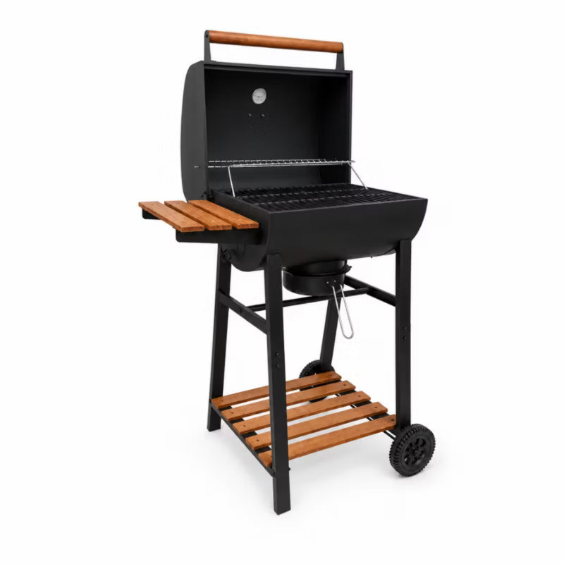Kuglegrill DE-WD03-K COVER 82x51x117 cm Sort med Støbejernsrist
