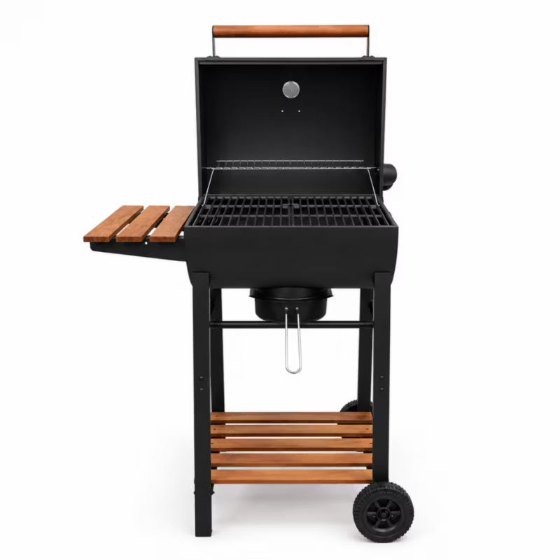 Kuglegrill DE-WD03-K COVER 82x51x117 cm Sort med Støbejernsrist