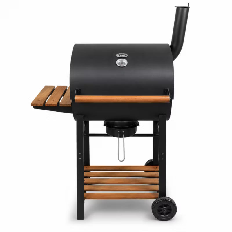 Kuglegrill DE-WD03-K COVER 82x51x117 cm Sort med Støbejernsrist