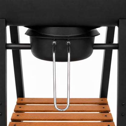 Kuglegrill DE-WD03-K COVER 82x51x117 cm Sort med Støbejernsrist