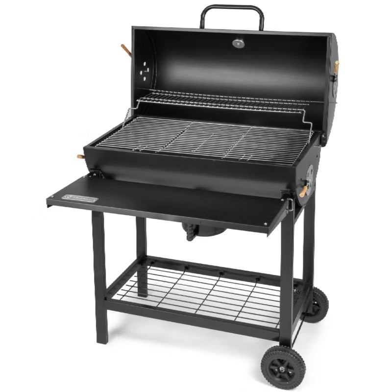 Kuglegrill FZG 1007 76x42 cm Sort med Termometer