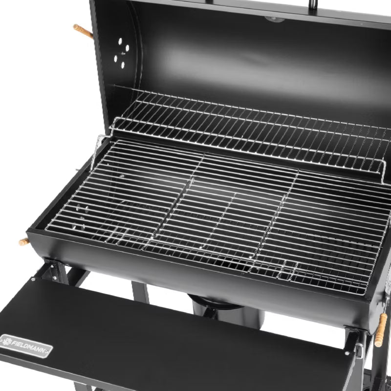 Kuglegrill FZG 1007 76x42 cm Sort med Termometer