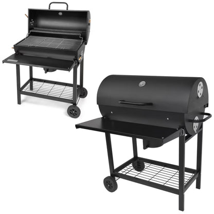 Kuglegrill FZG 1007 76x42 cm Sort med Termometer