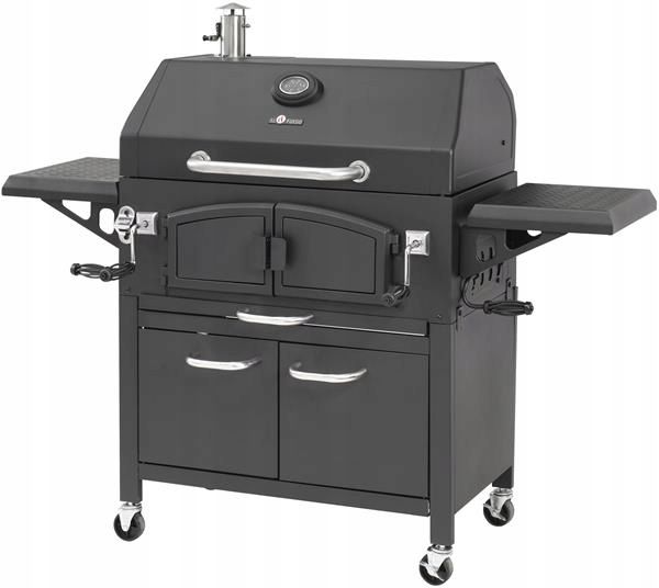 Kuglegrill Grand Ontario 154x68,5 cm Sort Stål