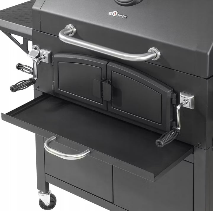 Kuglegrill Grand Ontario 154x68,5 cm Sort Stål