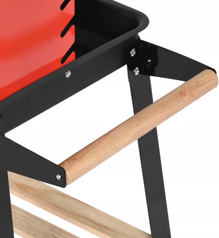 Kuglegrill GW-RHP 82,5x33 cm med Træhylde Sort