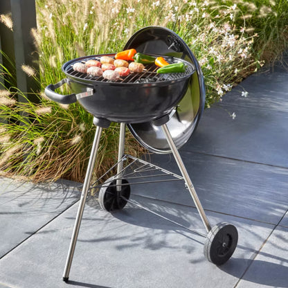 Kuglegrill Kul 43 cm Sort med Hjul