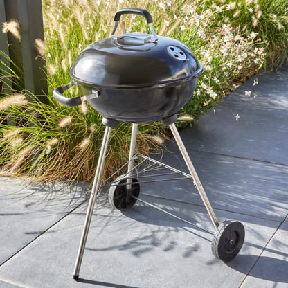 Kuglegrill Kul 43 cm Sort med Hjul