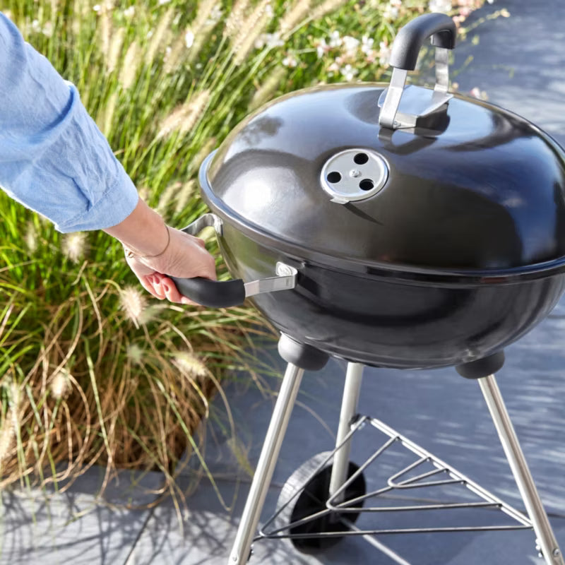 Kuglegrill Kul 43 cm Sort med Hjul