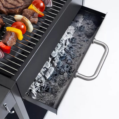 Kuglegrill Kulgrill 120x46 cm Sort med Termometer