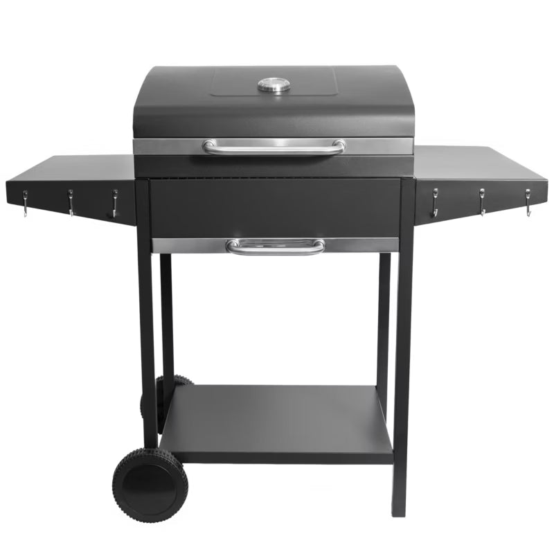 Kuglegrill Kulgrill 120x46 cm Sort med Termometer