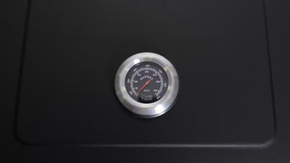 Kuglegrill Kulgrill 120x46 cm Sort med Termometer