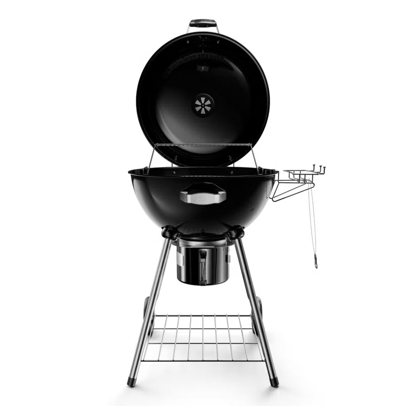 Kuglegrill Ø54 cm Sort Emaljeret med Termometer