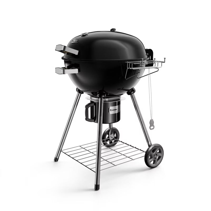 Kuglegrill Ø54 cm Sort Emaljeret med Termometer