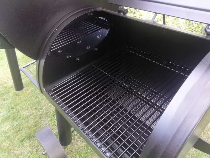 Kuglegrill og Røgeovn Minnesota 184x88x153 cm Sort