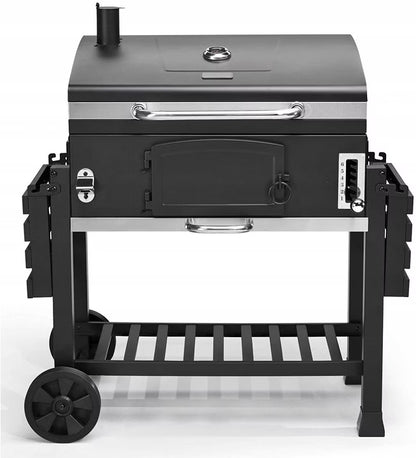 Kuglegrill Ontario XXL 141,5x61,3 cm Sort Stål