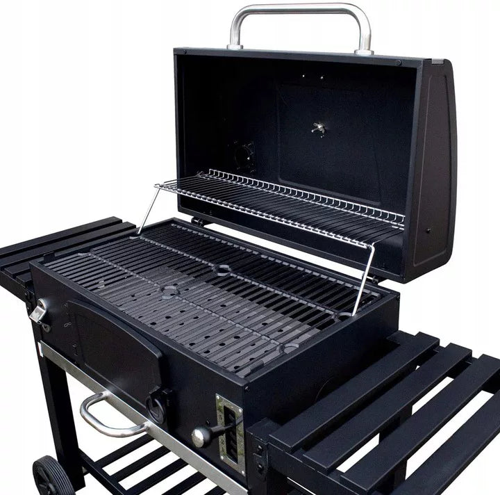 Kuglegrill Ontario XXL 141,5x61,3 cm Sort Stål