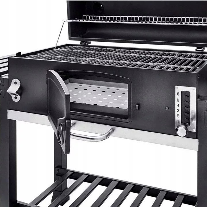 Kuglegrill Ontario XXL 141,5x61,3 cm Sort Stål