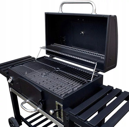 Kuglegrill Ontario XXL 141,5x61,3 cm Sort Stål
