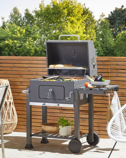 Kuglegrill Pavlof 79x49 cm Sort Stål
