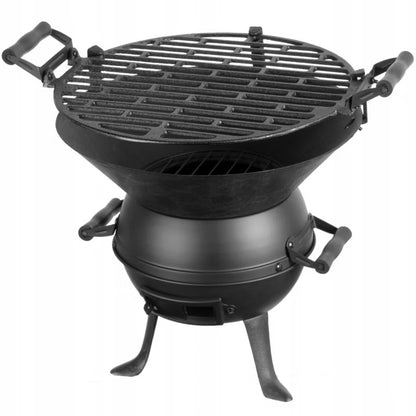Kuglegrill Støbejern Ø35 cm Sort