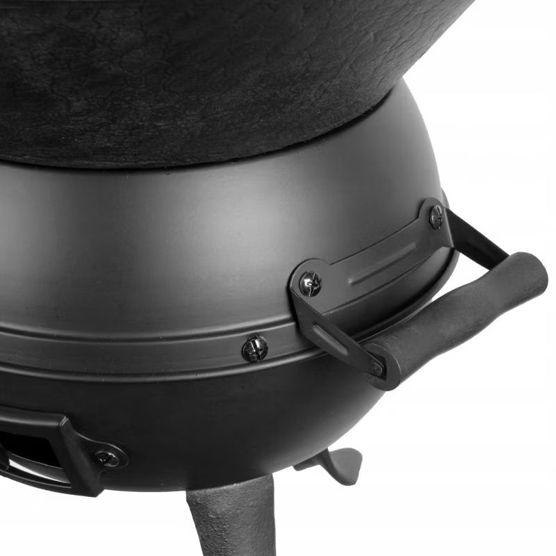 Kuglegrill Støbejern Ø35 cm Sort